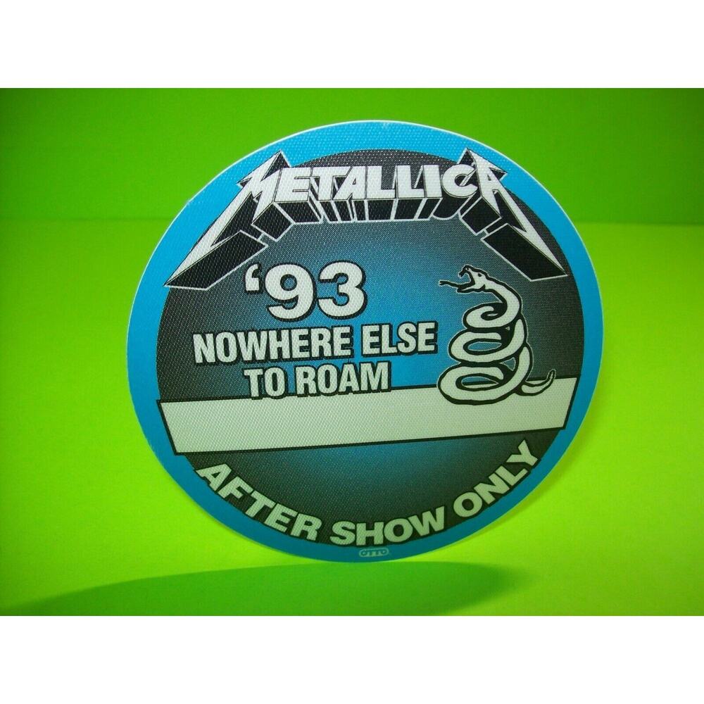 Metallica Backstage Pass Original 1993 Hard Rock Metal Music Gift After Show